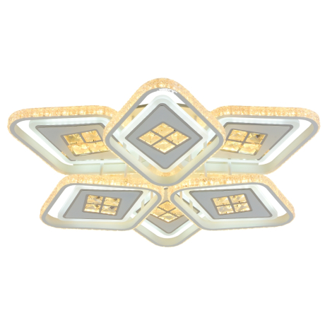 Светодиодная диммируемая люстра с ПДУ Profit Light 8054/3+3 WHT 324W 