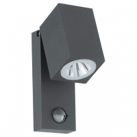 Уличный настенный светодиодный светильник с датчиком движения Eglo Sakeda 96287