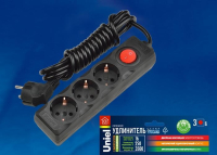 S-GCD3-3B Удлинитель 3гн х 3м с/з Uniel Standard (UL-00003608)