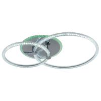 Светодиодная диммируемая люстра с ПДУ Profit Light 8024/2 CHR 69W+7W RGB