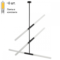 Люстра на штанге с лампочками Odeon 4307/6+Lamps