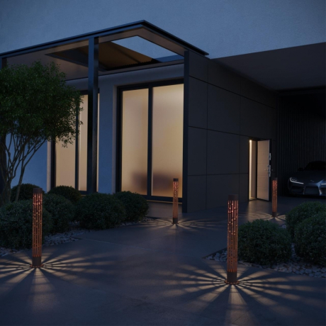 359539 STREET NT25 000 коричневый Светильник ландшафтный настенный IP65 LED 2*5W 3000К 100-240V NETZ NOVOTECH 