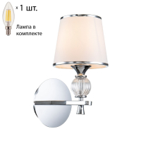 Бра с лампочкой Favourite Aureola 2873-1W+Lamps E14 Свеча