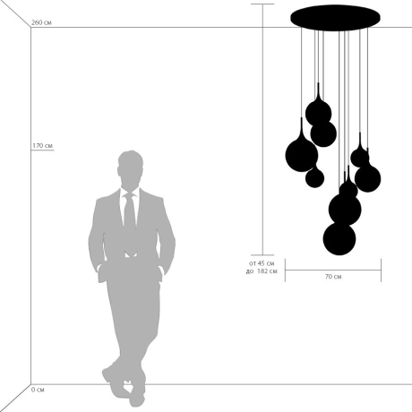 Подвесная люстра LightStar GLOBO 813092 