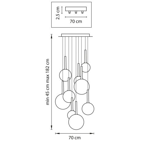 Подвесная люстра LightStar GLOBO 813092 