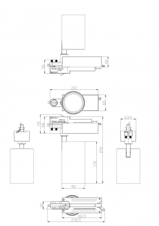Трековый светодиодный светильник ЭРА SТR-30-36-40K-W20 Б0049752 