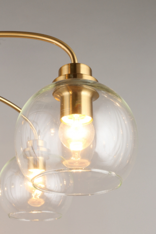 Люстра на штанге с лампочками Omnilux OML-68107-07+Lamps 