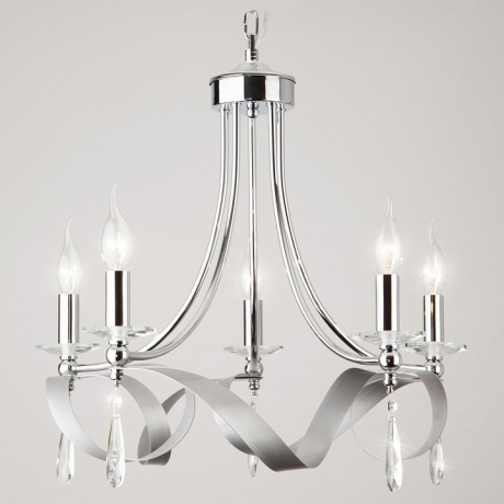 Подвесная люстра Eurosvet Adelia 60064/5 хром 