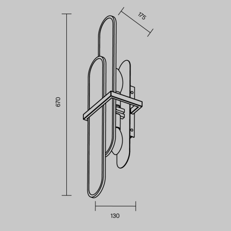 Накладной светильник Maytoni Marmo MOD099WL-02G1 