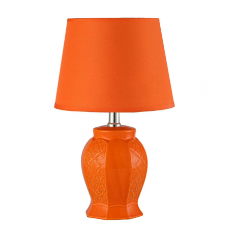 Настольная лампа с абажуром и с лампочкой Arti Lampadari Gadoni E 4.1.T4 O+Lamps 