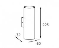 Светильник на стену с Led лампочками в комплекте Italline DANNY W2 white+Lamps