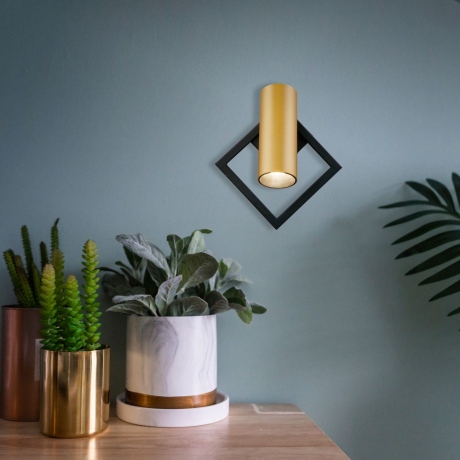 Спот светодиодный Turro Eurosvet 20091/1 LED черный/ золото (a051697) 