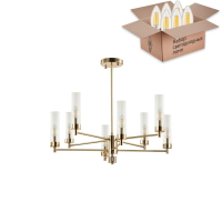 Люстра на штанге с лампочками Lumion Kamilla 5274/8C+Lamps E14 Свеча