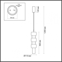 Подвесной светильник Lumion Suspentioni Verona 6503/1