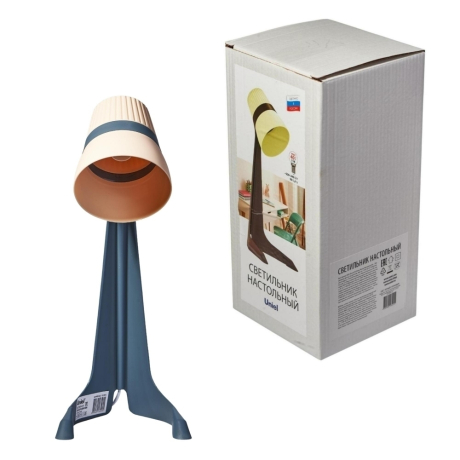 Светильники настольные Uniel ULO-K22 D/E14/A BLACK/CREAM (UL-00009543) 