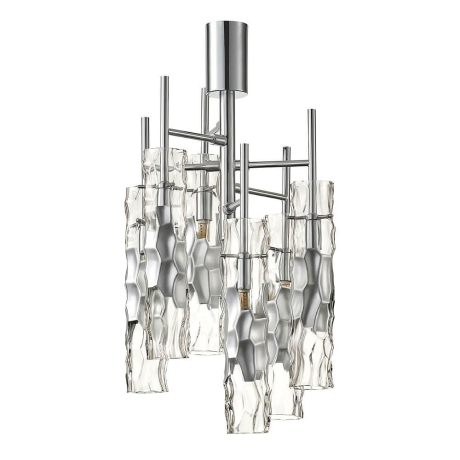 Люстра на штанге с лампочками CRYSTAL LUX Primavera PL6 Chrome+Lamps 