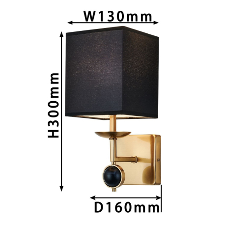 Бра с лампочкой Favourite Diva 2822-1W+Lamps E14 Свеча 