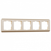 Рамка на 5 постов Werkel Stream (шампань) W0052111