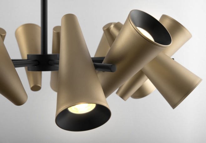 Люстра на штанге Maytoni Giro MOD095PL-14BS 