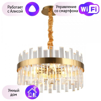 Люстра с поддержкой Алисы подвесная Omnilux OML-69403-06-A