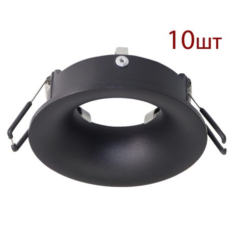 Комплект 10шт. Светильники точечные встраиваемые со сменной лампой Arte Lamp CORNO A2863PL-1BK-10 