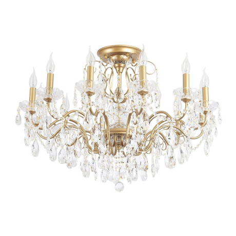 Люстра на штанге с лампочками CRYSTAL LUX Montana PL12+Lamps 