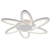 Потолочная диммируемая люстра с пультом ДУ Profit Light 8014/6 WHT 144W SMART (Алиса)