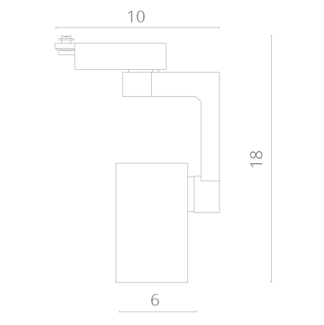 Светильник на штанге Arte Lamp Traccia A2310PL-1BK 