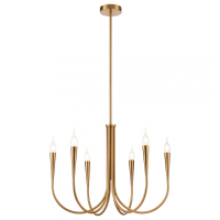 Cветильник подвесной, E14, 6x40W Velante Классический стиль 368-503-06