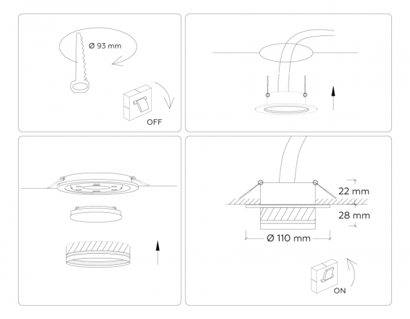 Встраиваемый светильник Ambrella light Techno Spot Acrylic tech TN5218 