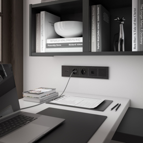 Розетка HDMI (черный матовый) W1186008 Werkel 