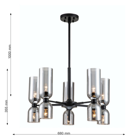 Подвесная люстра с лампочками Favourite Amusing 2877-5P+Lamps E14 P45 