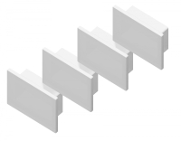 4шт. Заглушка для накладного алюминиевого профиля GP1750 Ambrella light ILLUMINATION Alum GP8350