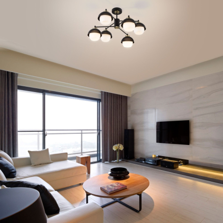 Потолочная люстра Eurosvet Nocciola 70106/6 черный a044934 