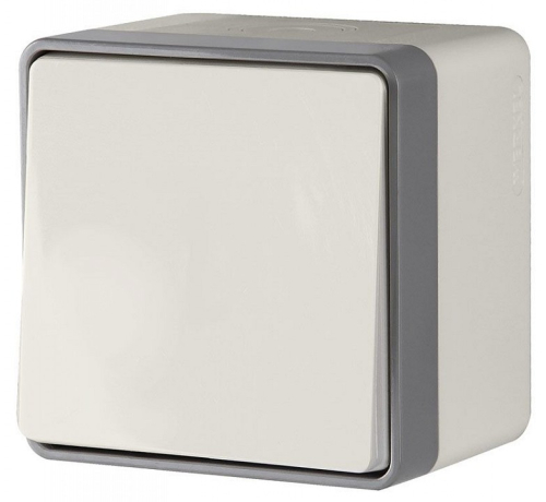 Выключатель одноклавишный влагозащищенный Werkel Gallant (слоновая кость) W5010203 