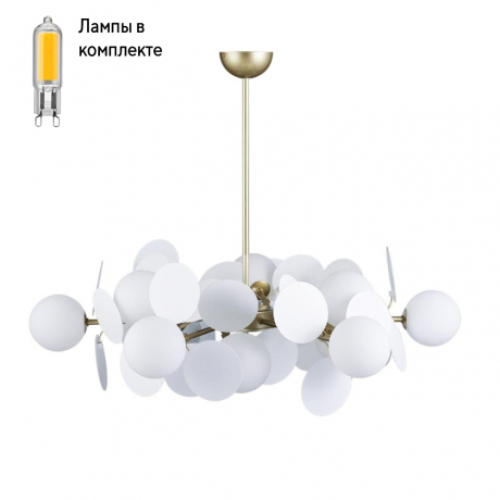 Люстра с Led лампочками в комплекте LOFT IT 10008/12 white+Lamps 
