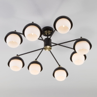Потолочная люстра Eurosvet Nocciola 70106/8 черный a044935