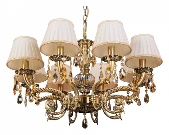 Подвесная люстра Abrasax Sylvia L.8110-8BR CRISTAL-SHADE 