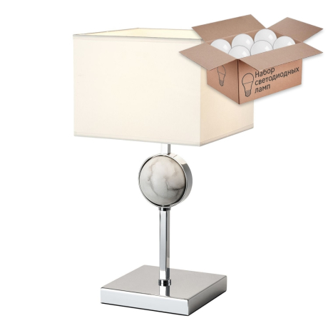 Настольная лампа с лампочкой Favourite Diva 2821-1T+Lamps А60 