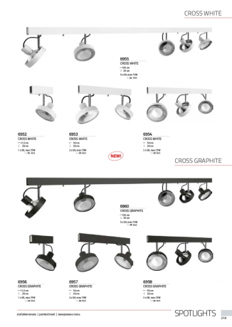 6956 Спот Nowodvorski CROSS GRAPHITE I 