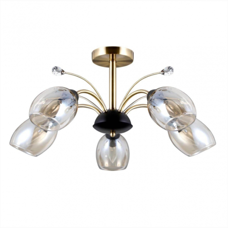 Люстра на штанге Citilux Комета CL108155 Бронза+Венге 