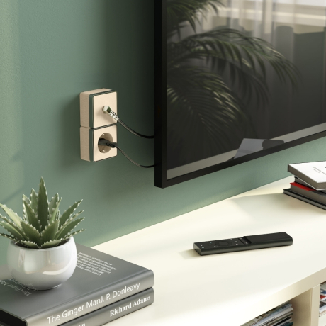 ТВ-розетка оконечная Gallant (шампань рифленый) W5083010 Werkel (a051036) 