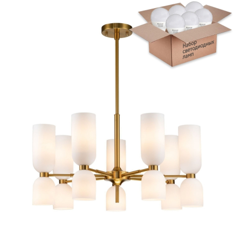 Подвесная люстра с лампочками Favourite Amusing 2876-7P+Lamps E14 P45 