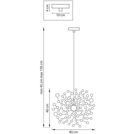 Светильник подвесной с Led лампочками в комплекте Lightstar L1P721132+Lamps 