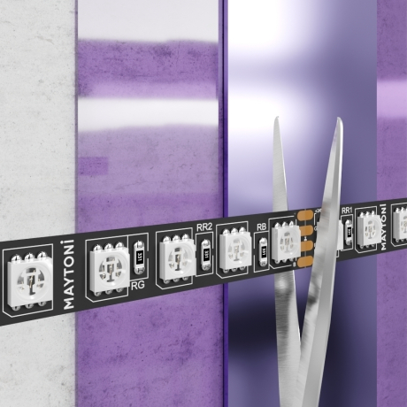 5м. Светодиодная лента цвета RGB, 21W, 24V, 60LED, IP20 Led strip 20038 