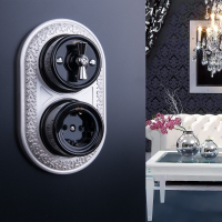 W6442137/ Ручка выключателя 2 шт. (хром) Ретро W6442137 Werkel (a050774)