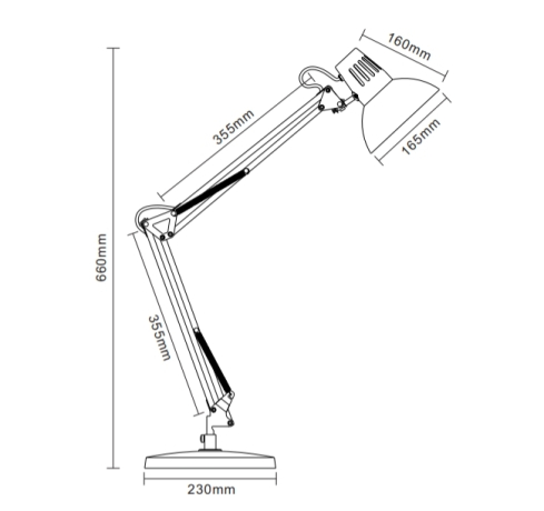 KD-431A Berlin С62 черный+медь Настольная лампа Camelion 13086 