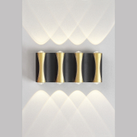 Нарушена упаковка!  <703735> Настенный уличный светильник Crystal Lux CLT 022W4 BL-GO 4000K