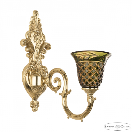 Бра Bohemia Ivele Crystal 7203B15/1/210 G P2 U Amber-Green/H-1J 