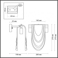 Бра в комплекте с Led лампами LUMION 6515/1W+Lamps